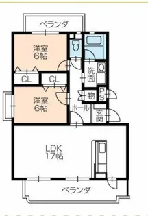 ネオパラドール【1階】の間取り