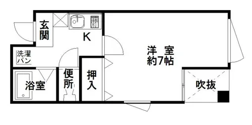 グランビア堀江【502号室】の間取り