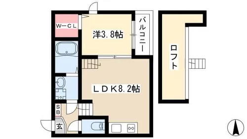 シエルクレア【2階】の間取り