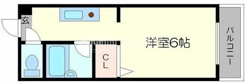 シティライフエステート難波南【9階】の間取り