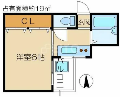 コーポ下山【2階】の間取り