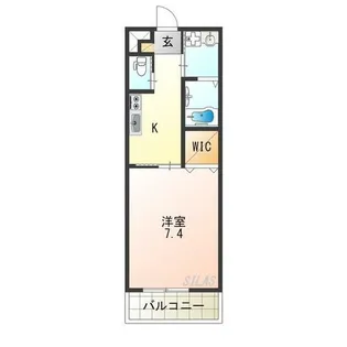 ジーメゾン墨江【1階】の間取り