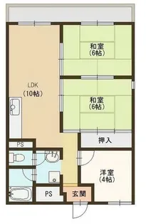 アスシャルマン野洲 野洲市小篠原【3階】の間取り