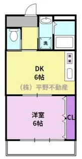 ロックフィル安武【2階】の間取り