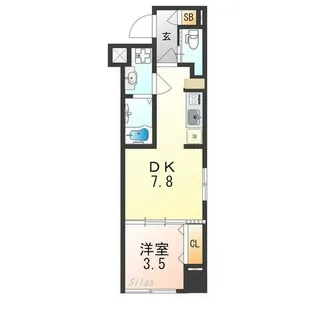STANDZ京都駅西【4階】の間取り