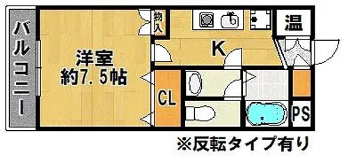 ラ・ルミエール【1階】の間取り