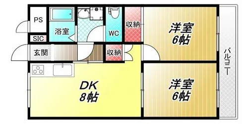 ヴァンベール青山【1階】の間取り