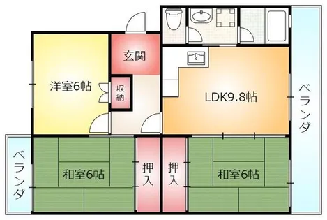 グランシャリオ【A203号室】の間取り