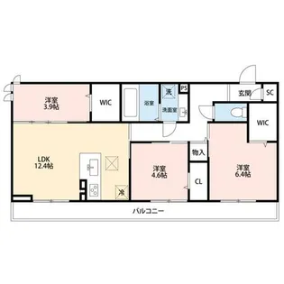 リヴィエール【1階】の間取り