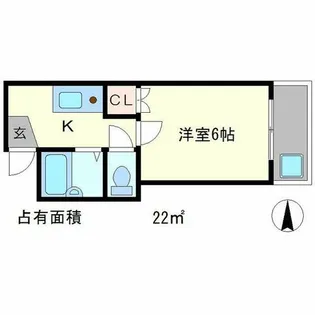 ラトゥール牧眞I【3階】の間取り