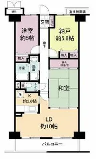 アディーレ八尾【6階】の間取り