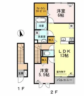 ゴールドバレーⅡ【2階】の間取り