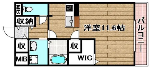 ヴィラ・ソレーユ 高槻町【303号室】の間取り