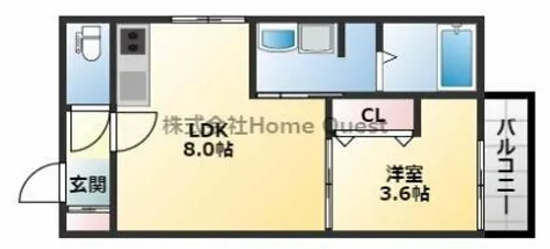D porta Alegria【2階】の間取り