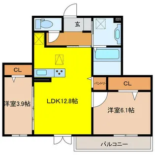 ラティペース【2階】の間取り