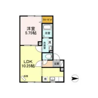 セジュール石山【1階】の間取り
