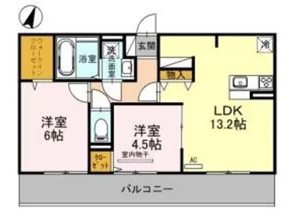エスポワ鹿草【3階】の間取り