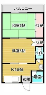 岩内マンションⅠ【10号室】の間取り