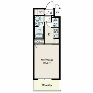 S-RESIDENCE金山West【4階】の間取り