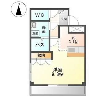 リバーサイド静【203号室】の間取り