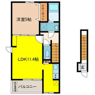 エクセランⅦ【2階】の間取り