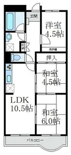 グリーン北塩屋【2階】の間取り