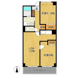 グランピア【2階】の間取り