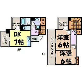 レスカール白金【6階】の間取り