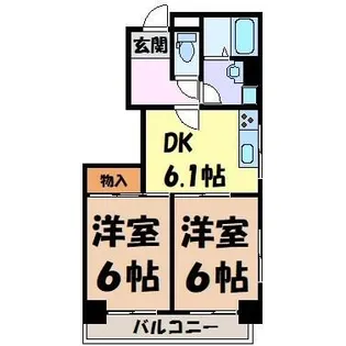 レスカール白金【2階】の間取り