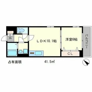 めぞん北山II【1階】の間取り