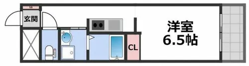 CITY SPIRE上本町【7階】の間取り