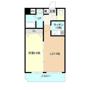 エステラアネックス【502号室】の間取り