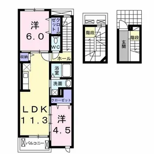 River・Line【3階】の間取り