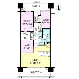 クレヴィアタワー神戸ハーバーランド(0003099)【10階】の間取り