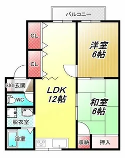 グリーンセゾン【1階】の間取り
