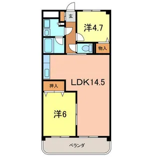 サンルートNON・NO【6階】の間取り