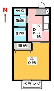 エスポアールさくら【201号室】の間取り
