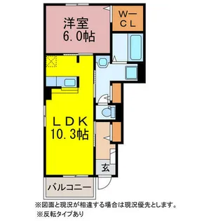 ミニョン【101号室】の間取り