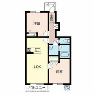 加西市北条町(ニューフォーレス ナガタ D棟)【1階】の間取り