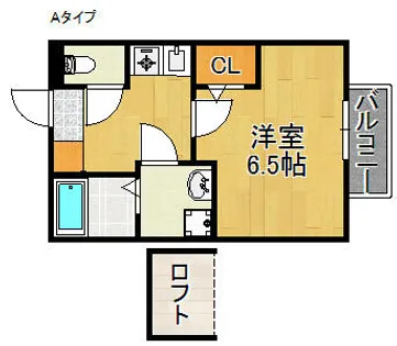 セジュールMARUGEN C棟【1階】の間取り