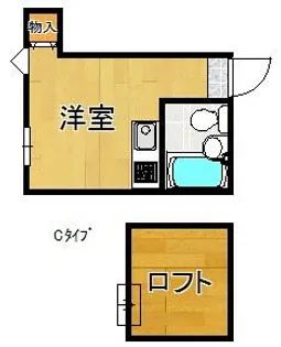 メリーゴーランドオリオノ【2階】の間取り