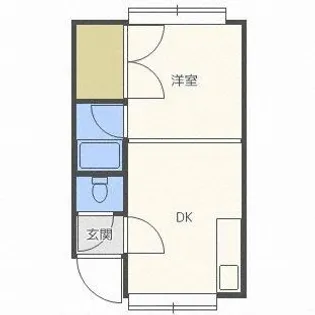YKハイツ【101号室】の間取り