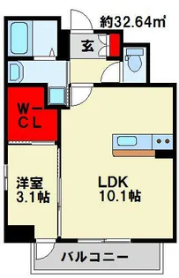 GRaCE COURT SUNATU【8階】の間取り