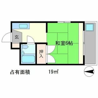 コーポゆたかⅡ【1階】の間取り