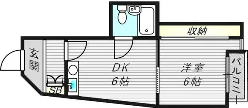 サンパレス21仁川【3階】の間取り
