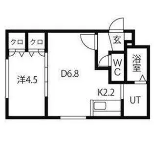 ルーエ北円山【1階】の間取り