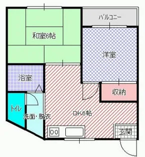 第一松田ハイム【3階】の間取り