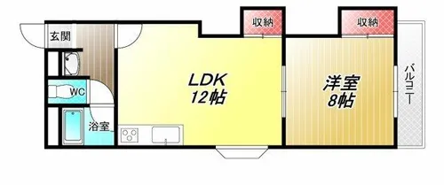 八尾大発マンション【3階】の間取り