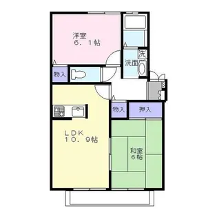 エスト・ステーブル【2階】の間取り