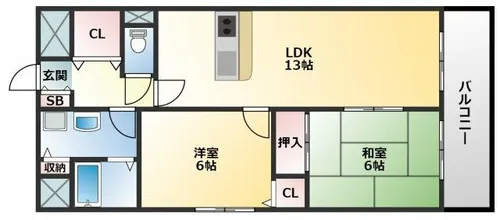 エムライフ【2階】の間取り